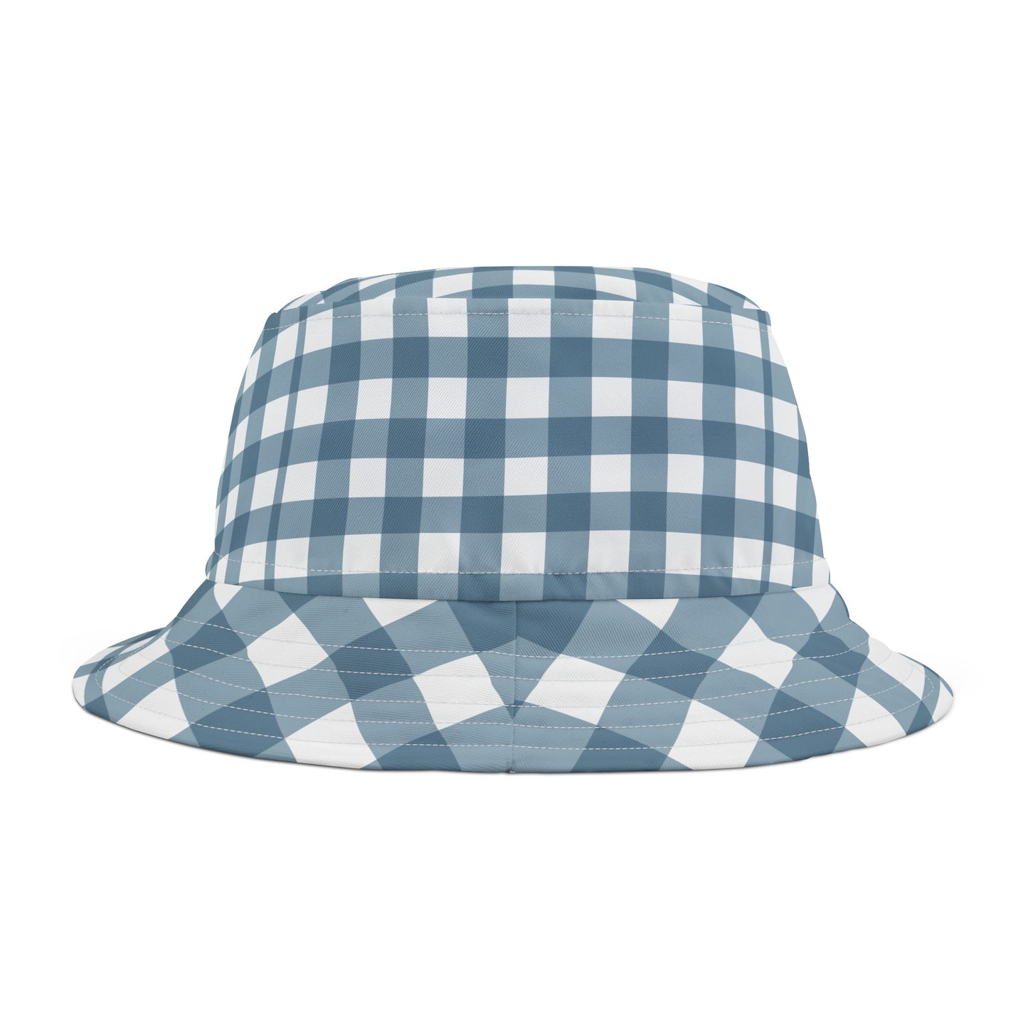 Azure Plaid Bucket Hat