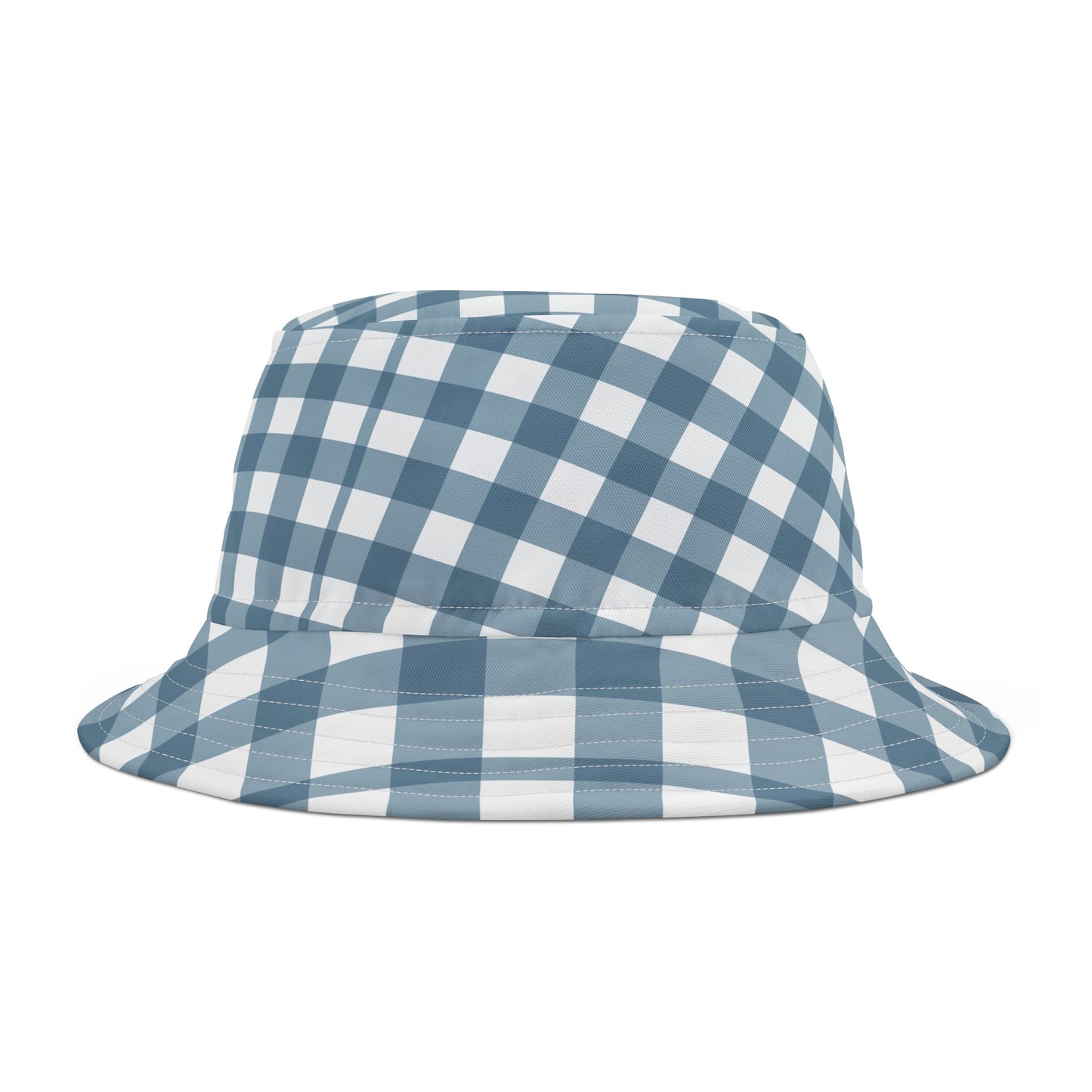 Azure Plaid Bucket Hat